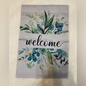 Floral Welcome Garden Flag